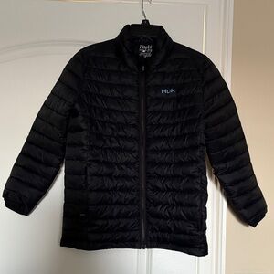 Huk Kids Black and Blue Puffer Jacket